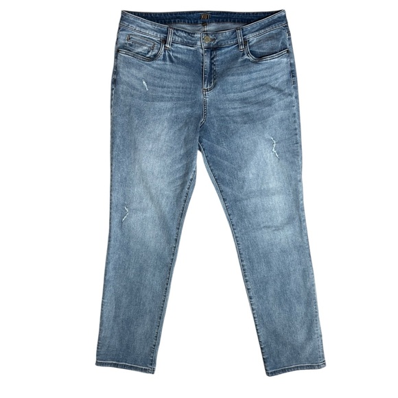 KUT FROM THE KLOTH Boyfriend Jeans sz 16 Distressed High Rise Style #SP094MG9 - Picture 1 of 9